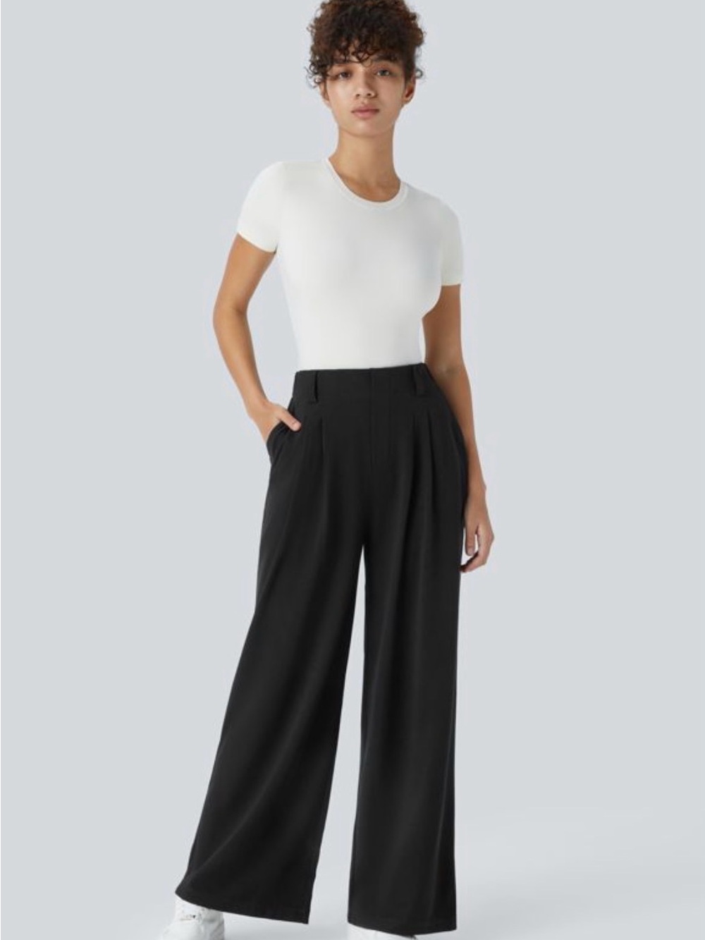HALARA Halara Flex™ High Waisted Pocket Wide Leg Waffle Work Pants XL Extra Peti